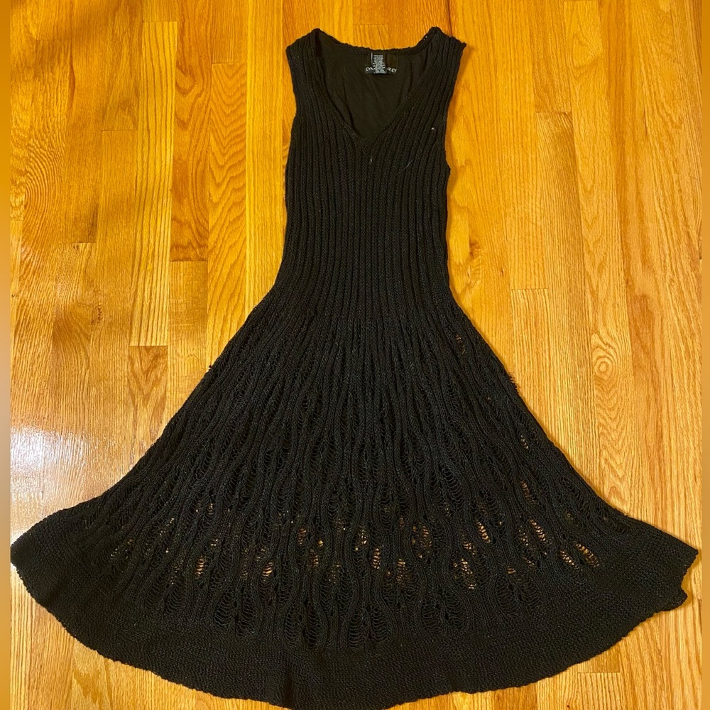 Cynthia Rowley Black Knit Maxi Dress